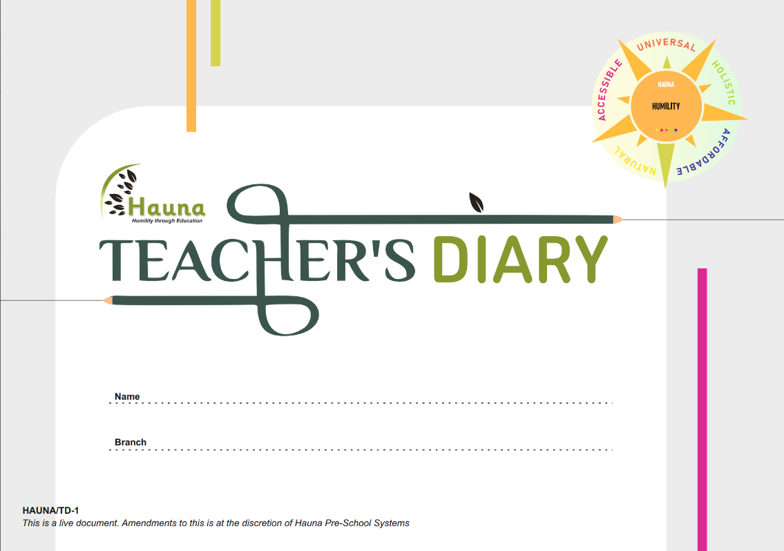 Tacher dairy book